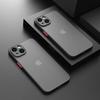 Étui fin mat antichoc de luxe pour iPhone 16 15 14 Plus 13 12 11 Pro Max Plus Pare-chocs en silicone Coque rigide transparente Capa funda
