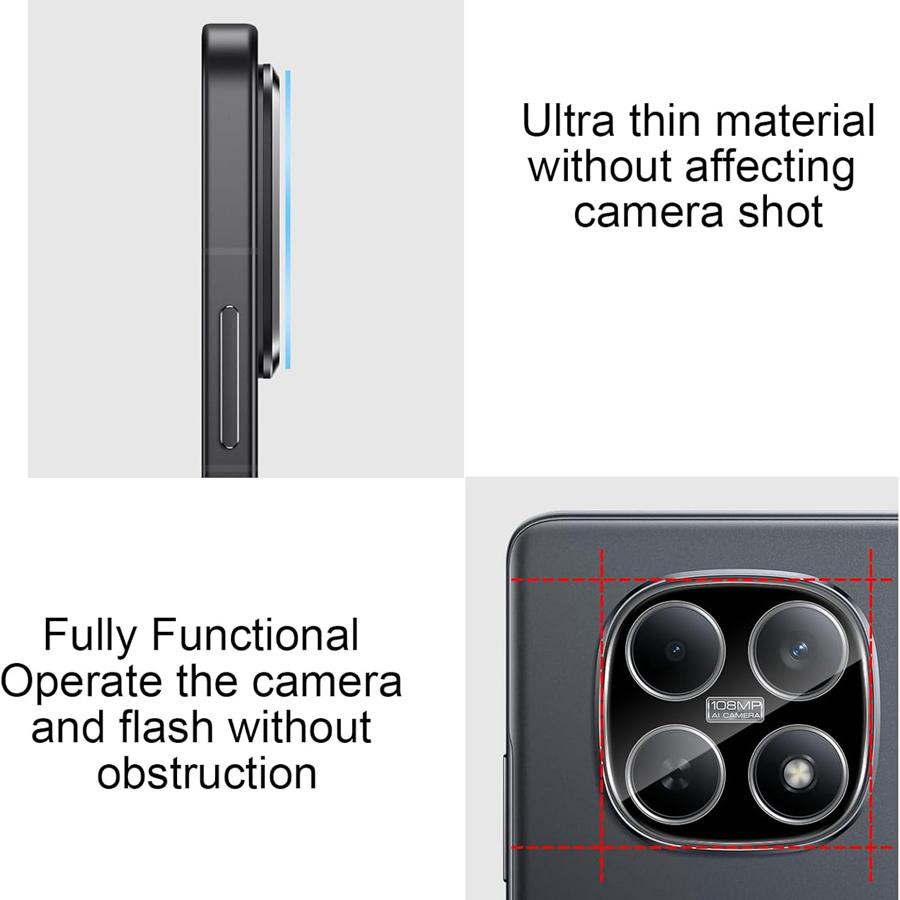 3PCS Real Tempered Glass LENS Camera Protector Film for Xiaomi POCO M8 Pro 5G Redmi Note 15 PRO 4G 5G Note 15 4G 5G Note 15 Pro+ 5G POCO M8 5G