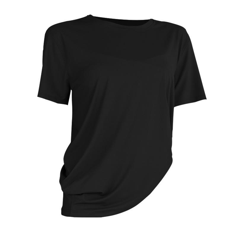 Women's Sports Short Sleeve Loose Blouse Yoga Top