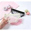Lace Love Briefs, Cosmetic Bag, Waterproof Change Card Bag, Cute Cosmetics Mouth Red Envelope Storage Bag