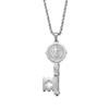 European American Punk Retro Titanium Steel Saint Santiago Key Necklace Pendant