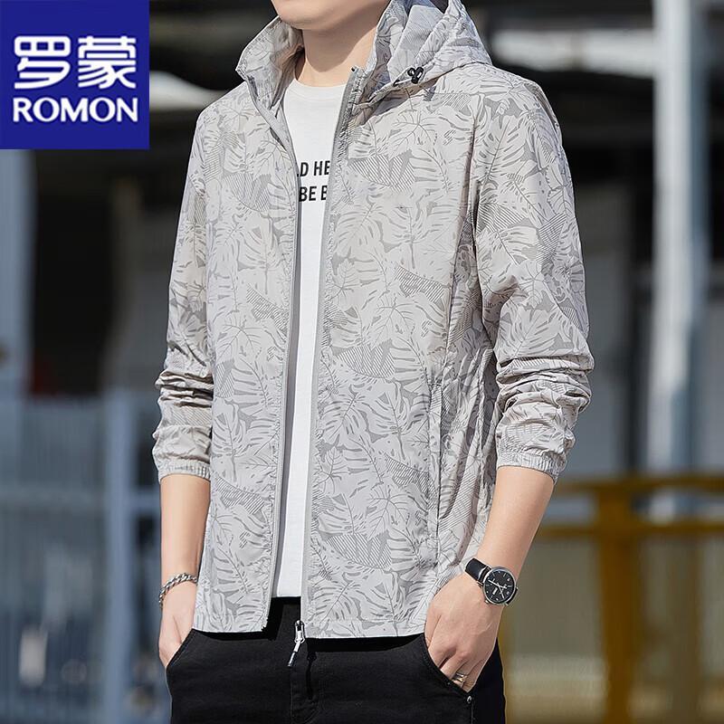 ROMON Men s Hooded UPF50+ Sun Protection Jacket 4XL