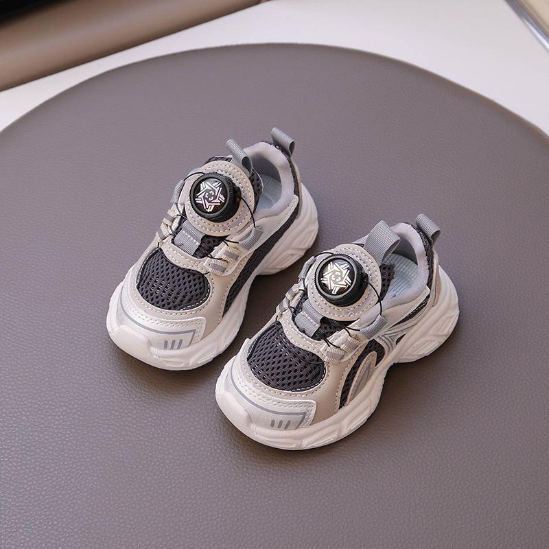 Children's sports shoes boys' shoes 2025 spring new medium and small children's mesh casual shoes running shoes girls' dad shoes