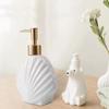Refillable Ceramic Starfish Lotion Bottle Shell Shape Shampoo Moisture Bottling  for Home