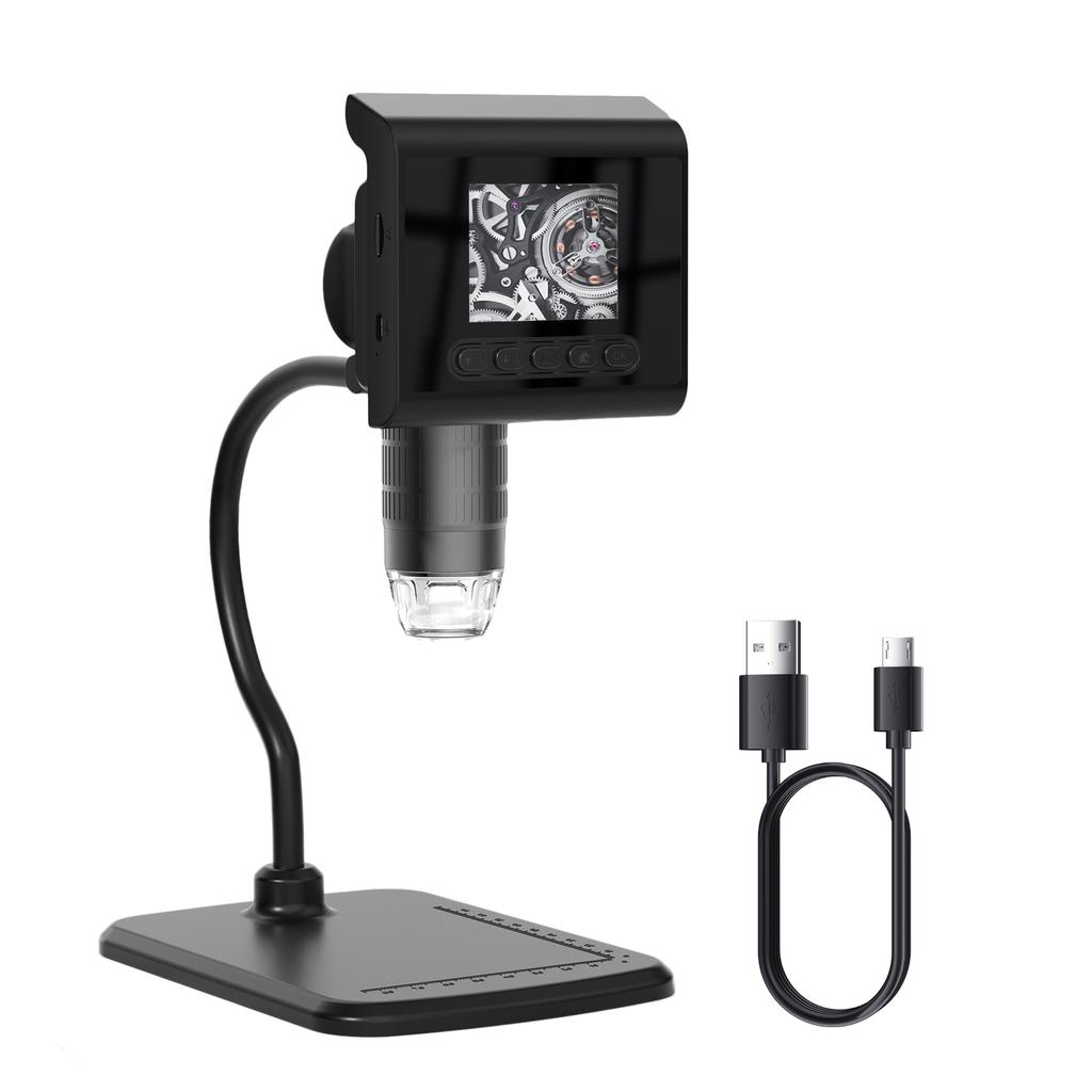 2.4'' LCD Digital Microscope, 1080P 1000X Magnification Zoom Microscope Camera, Portable Magnifier