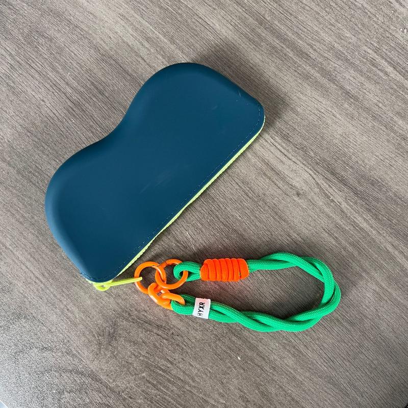 

Портативный силиконовый чехол для очков, защитный чехол для солнцезащитных очков, сумка для хранения, водонепроницаемая сумка для очков для близорукости зелёный