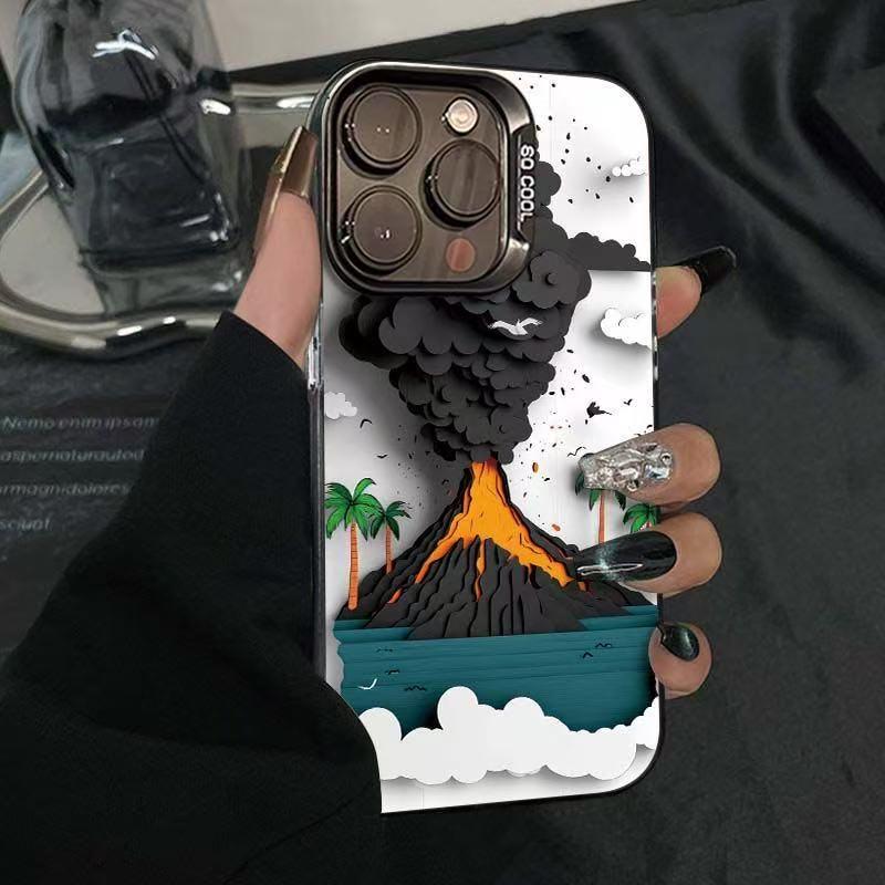 

Volcano Eruption Apple iPhone Case for 17Pro Max, 16, 15, 14, 13 iPhone 16 Pro Max
