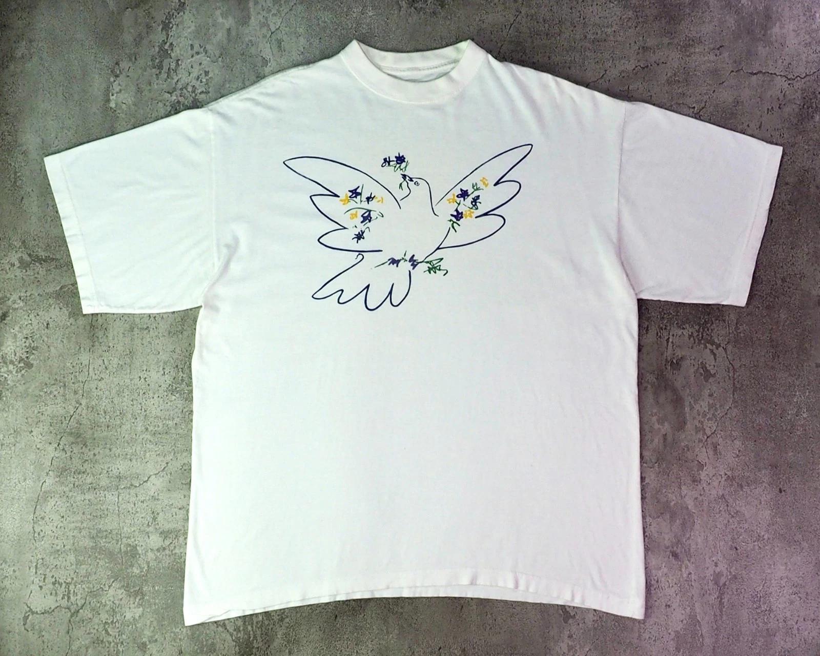 Vintage 1990s Picasso Dove Of Peace Shirt Size XL S