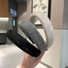 Damen Stirnband Funkelnde Strasssteine Schwamm Verdickte Füllung Rutschfestes Design Haarreif Flexible Passform Haaraccessoire