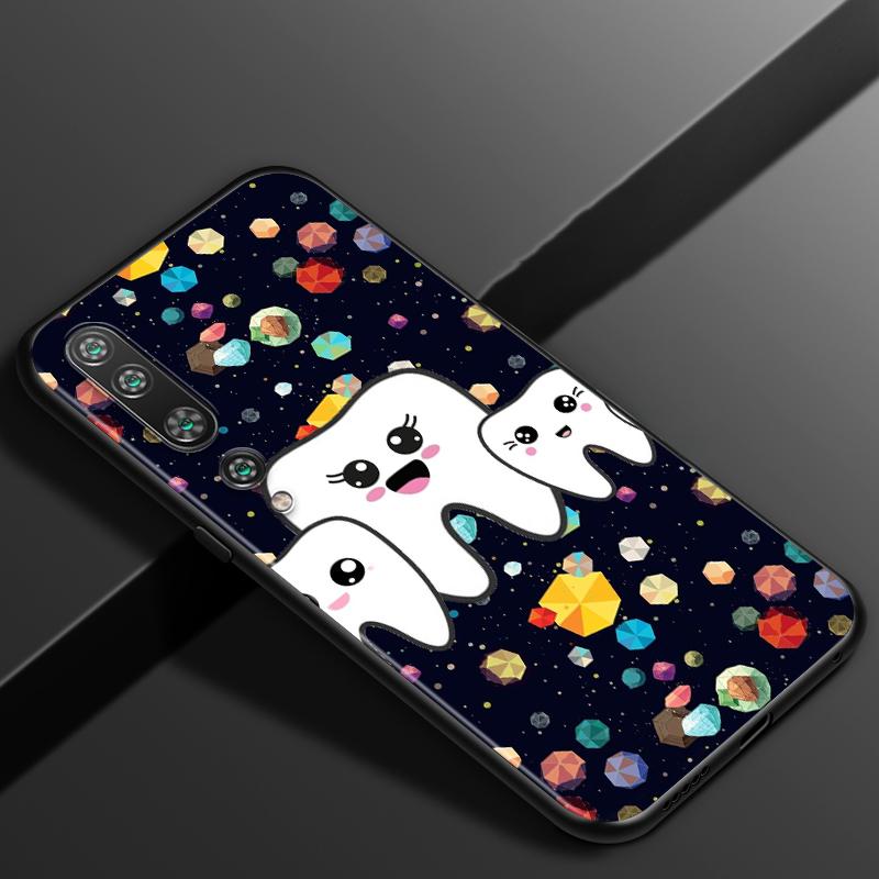 Dentist Teeth Tooth For Xiaomi Mi 11i 11 10T 10 9T 9 A3 8 Lite CC9 SE Note10 Lite Ultra Pro Black Soft Phone Case