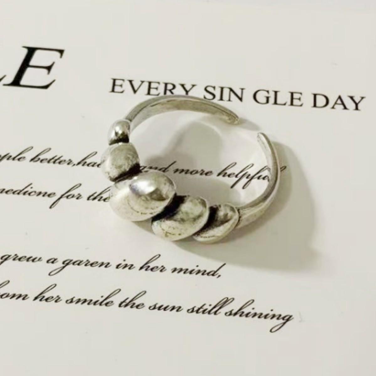 

Korean Irregular Croissant Open Women s Ring - Simple Ins Style античный серебряного