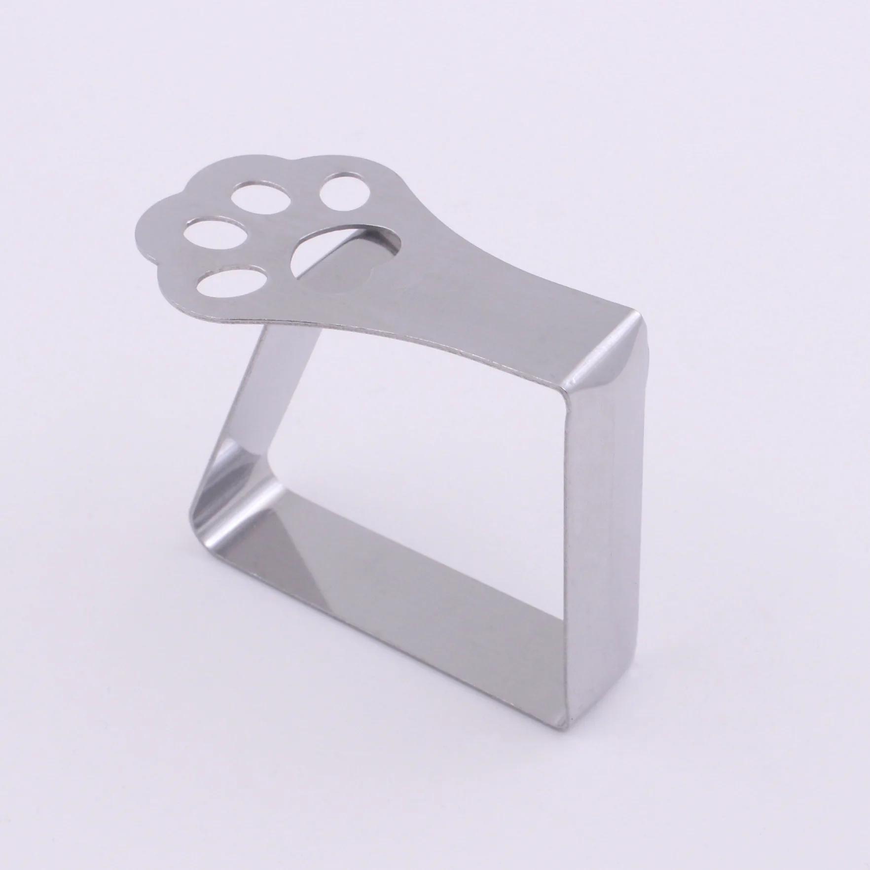 

Stainless Steel Tablecloth Clips Creative Leaf Design Thickened Anti-Slip Adjustable Durable Portable Clips for Weddings Picnics