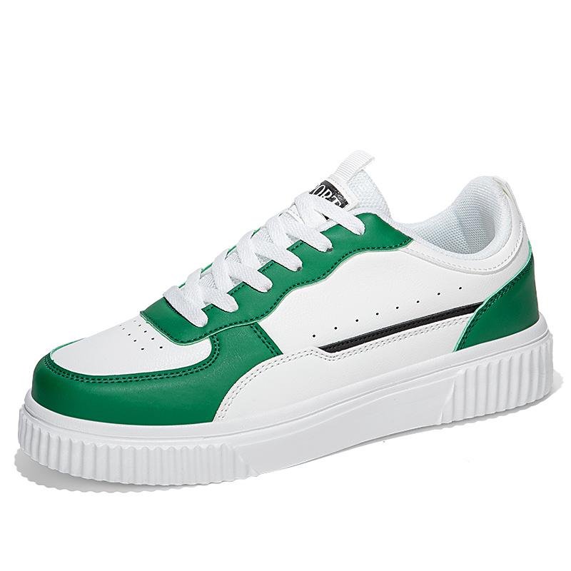 ELUVA Mens Sneakers Autumn White Shoes Lightweight Thick Sole Non Slip Skatebaord Shoes Unisex Casual Sports Shoes for Man