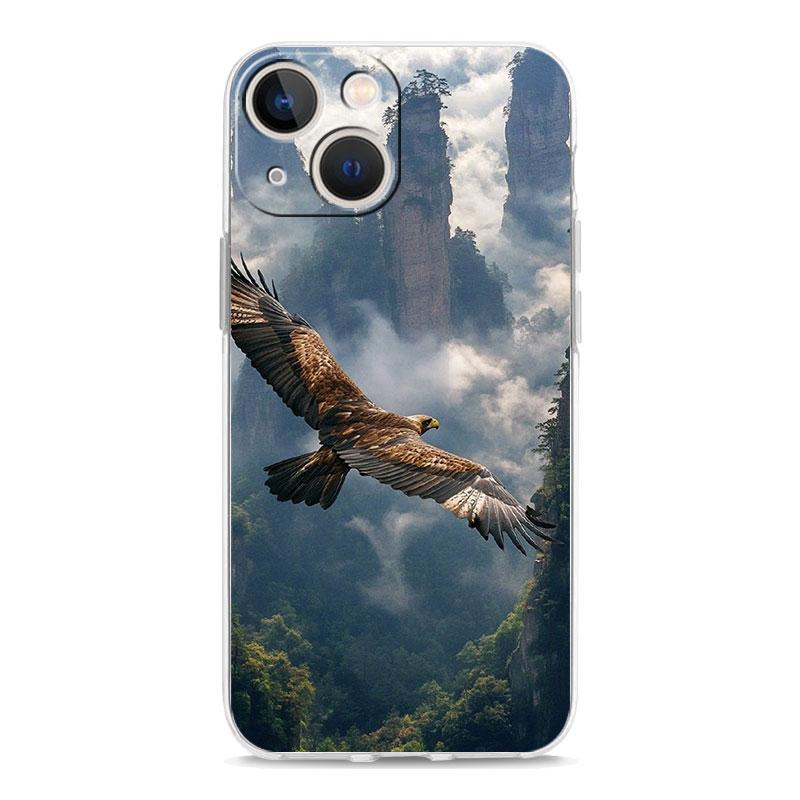 Phone Case For iPhone 17 Air Cases iPhone 16 15 12 13 14 Pro Max SE 7 8 Plus iPhone11 Clear Cover Mountain Peaks Landscape