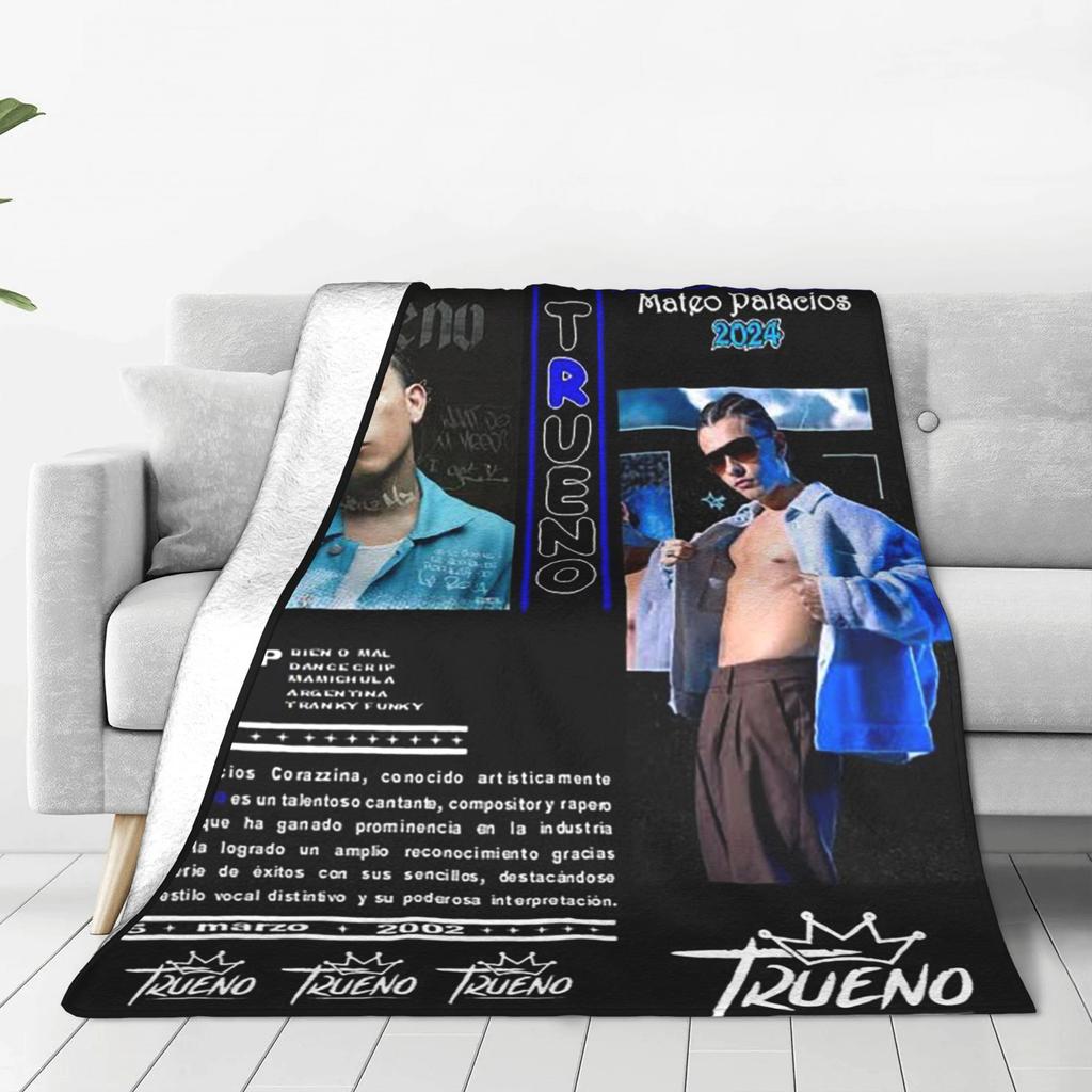 Funny Trueno Hip Hop Rapper Blankets Multi-function Flannel Sofa Throw Blanket for Home Bedroom Office Throws Bedspread Quilt