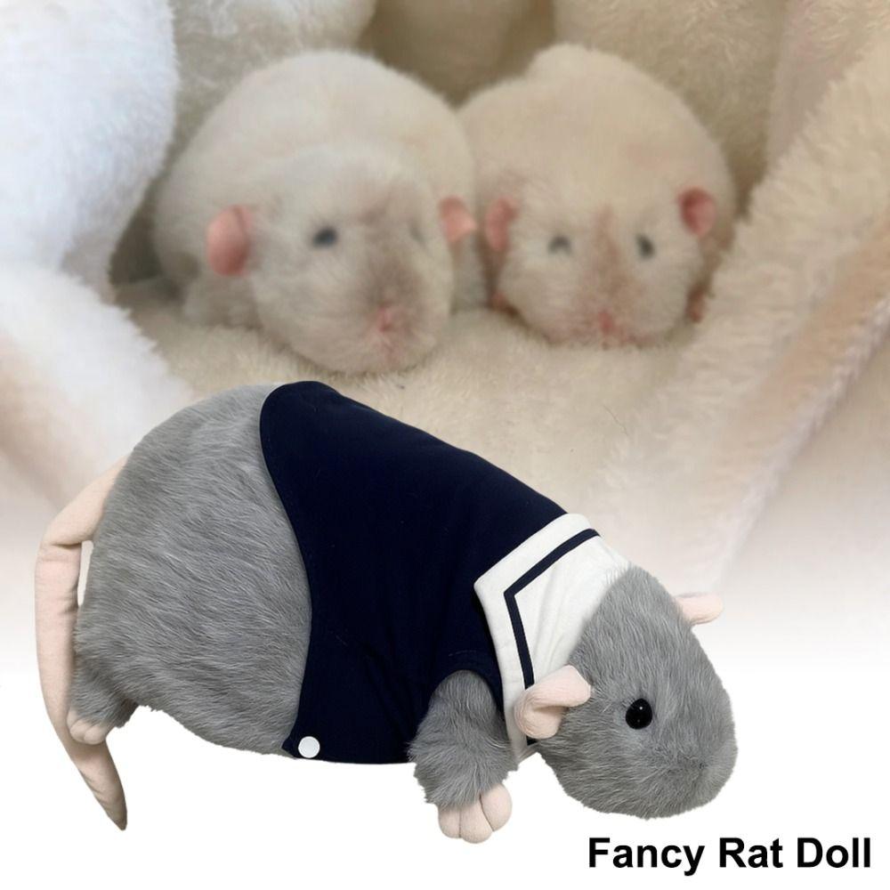 20/30/50cm Fancy Rat Doll Sleep Pillow Simulation Mouse Plush Pet Toy Stuffed Rat  Boys Girls