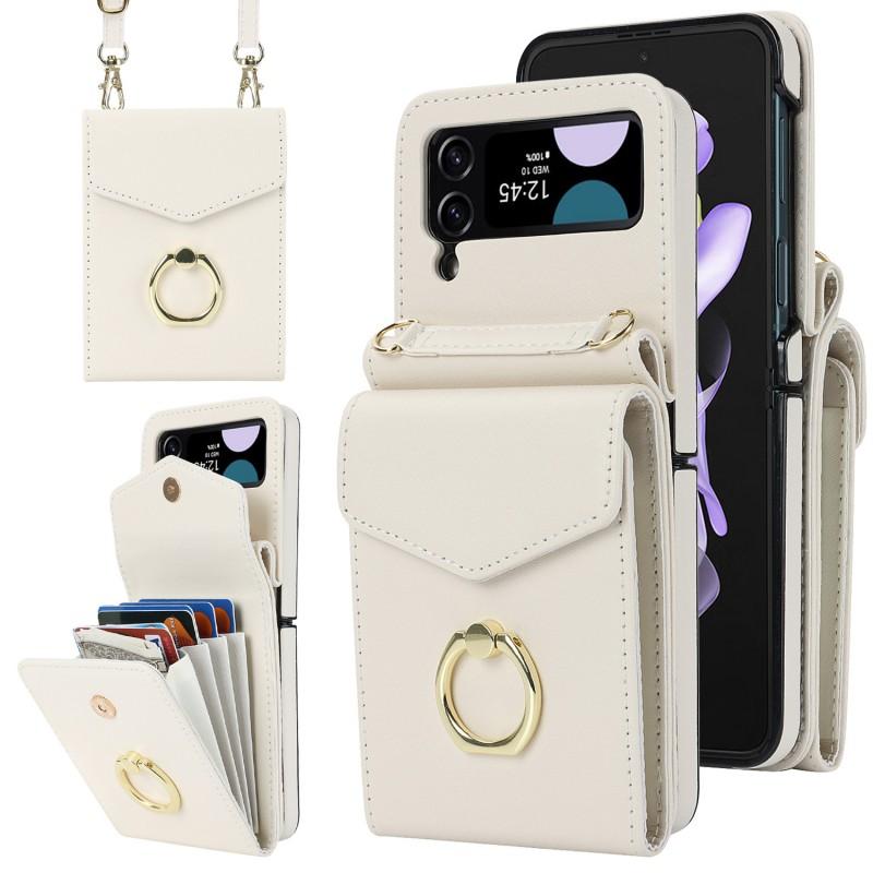 Foldable Phone Case Galaxy Z Flip 8 7 6 5 4 3 Moto Razr 40 50 60 Ultra OPPO Find N2 P50 Pocket Crossbody Strap