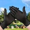 Black Disposable Gloves, Waterproof and Durable for Home Cleaning, Suitable for Kitchen Cleaning, Tattooing, Hair Dyeing, Pet Care, Beauty Salons
