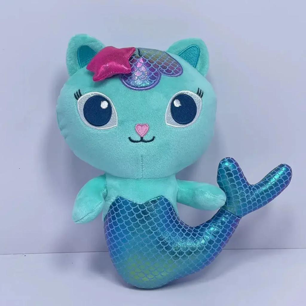 Anime Gabby's Dollhouse Plush Toy Mercat Cartoon Stuffed Animals Smiling Cat Car Cat Hug Gaby Girl Plushie Dolls Christmas Gifts