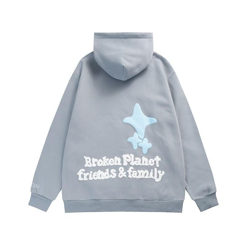 American Streetwear Graffiti Print Hoodie Loose Fit Couple Winter Sweatshirt