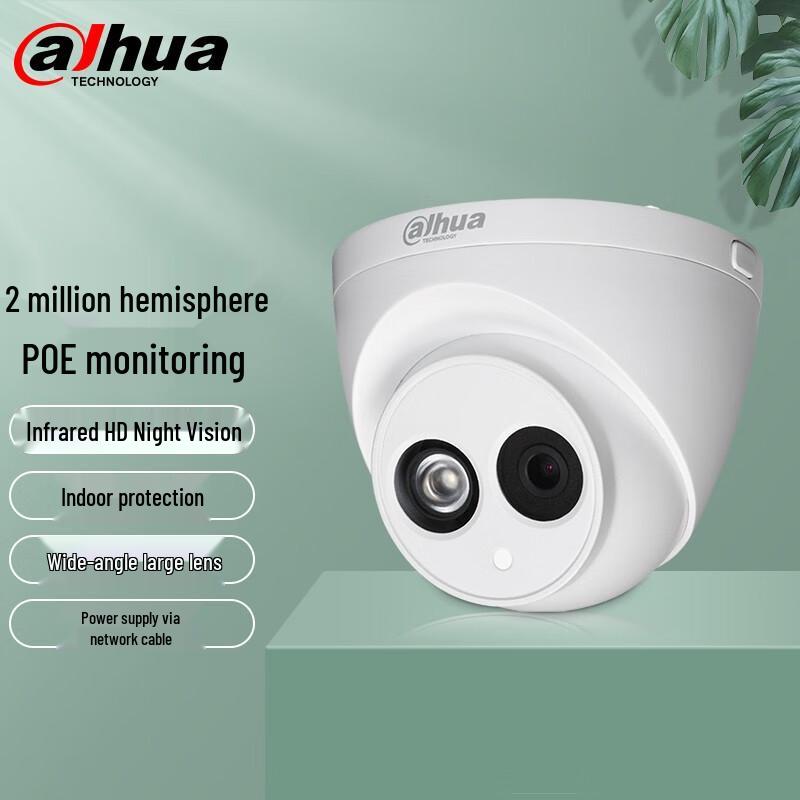 

Dahua 2MP POE Indoor Dome Security Camera
