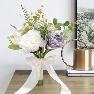 Artificial Flower Exquisite Fresh-keeping Realistic Aesthetic Visual Effect Artificial Bridal Bouquet Marriage