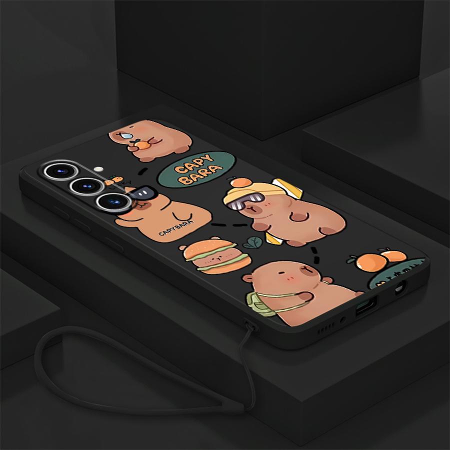 Hülle für Samsung Galaxy A24 A35 A15 A51 A11 A12 A36 A26 A13 A14 A22 A52 A16 A34 Weiches TPU Capybara Muster