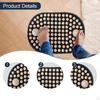 Foot Acupressure Mat Massage Board Non-Slip Wooden Base Portable Reflexology Tool Suitable for