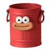 Cartoon Pen Holder Retro Sausage Mouth Bucket Plastic Pen Holder Large Capacity Desk Organizer for Stationery Makeup Brushes
