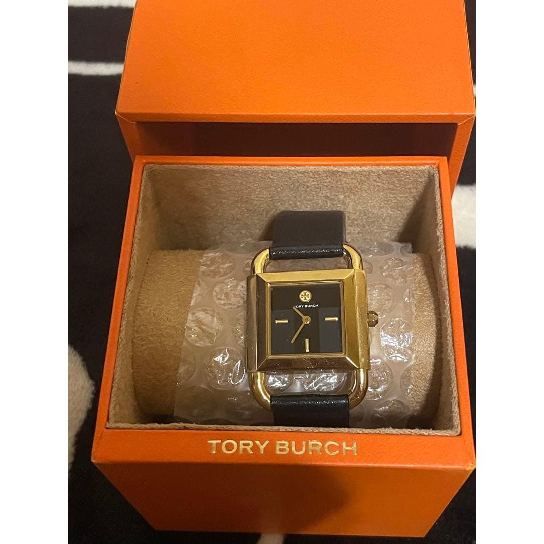 Used Tory Burch Ladies Watch Good Condition With Box Belt Square