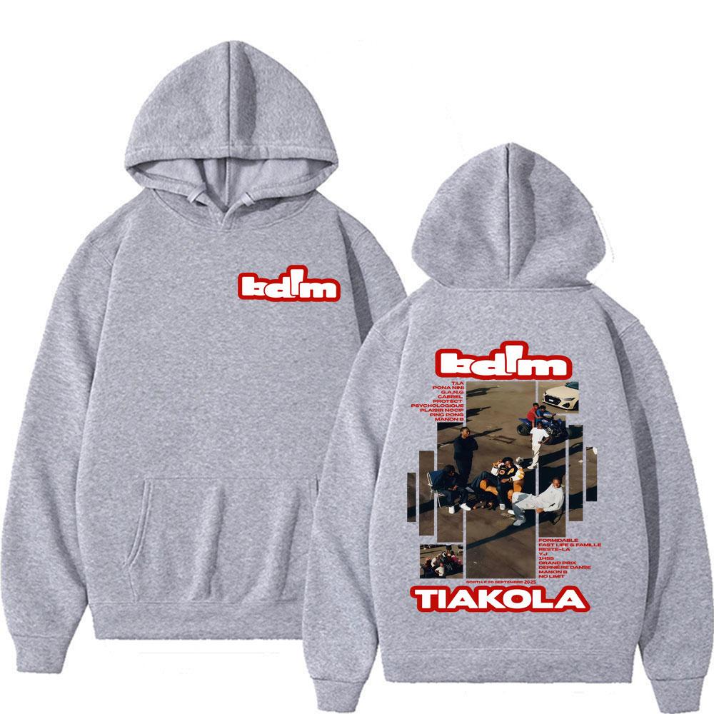 Rapper BDLM Singing Album Series Graphics Hoodie Men's Clothing Retro Fashion Classic Sweatshirts Oversized High Quality Hoodies