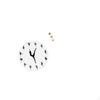 Ballerina Wall Clock Ballet Dancing Girl Sculpture Metal Statue Silent Mute Dance Decorative
