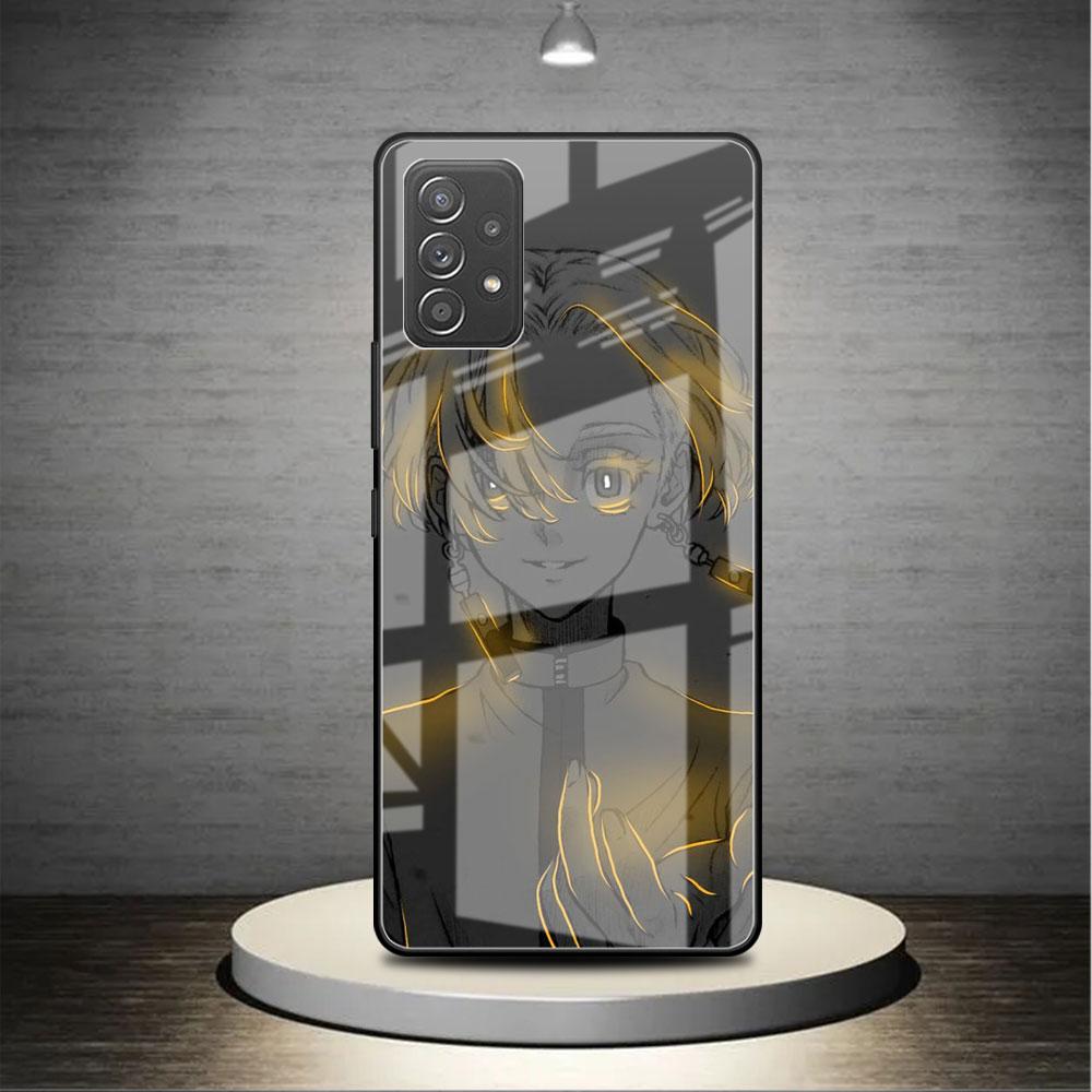 Glass Case For Samsung Galaxy A52 A71 A50 A51 A70 A21s A31 A72 A10 A12 A30 A22 5G Phone Cover Tokyo Revengers Anime