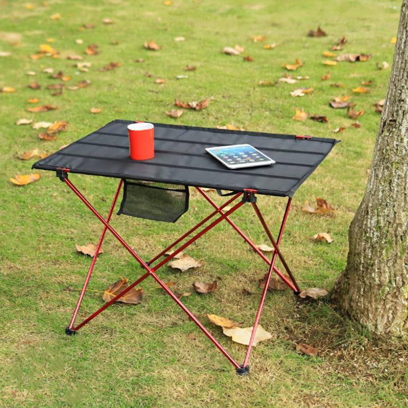 Portable Aluminum Folding Picnic Table for Outdoor Leisure & BBQs