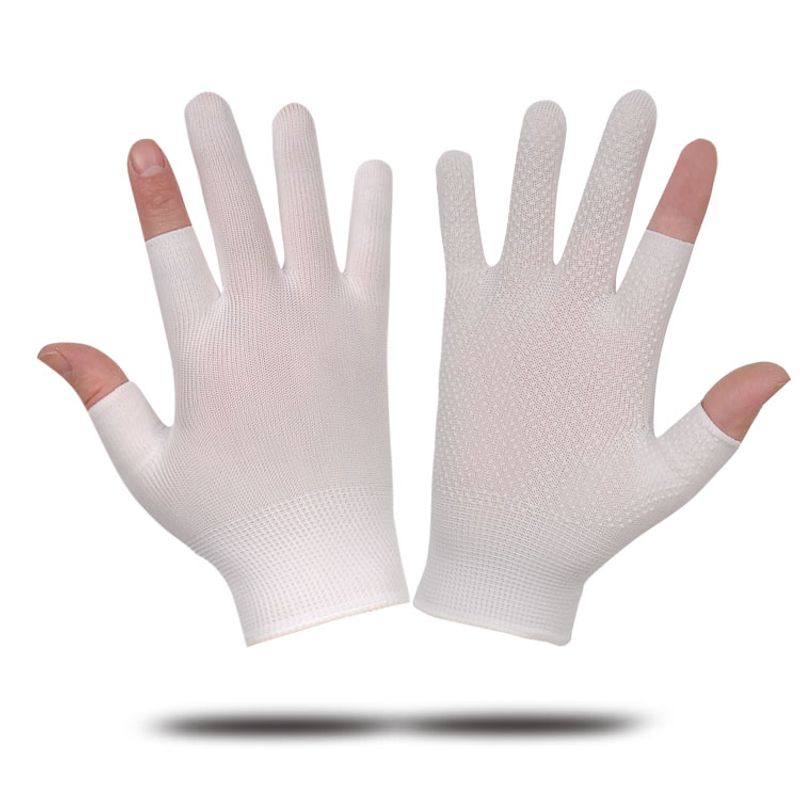 

High Elasticity Perform Dance Security Attendant White Gloves White (two fingers missing) 2 pairs All yards