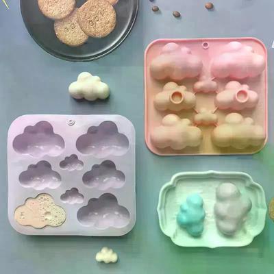 Stampo per dolci in silicone a forma di nuvola a 8 cavità, stampo per budino al cioccolato, stampo per dolci, utensili da cucina, candele, sapone