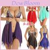 Seducente Babydoll Sexy in Pizzo da Donna Taglie Forti con Scollo a V Profondo e Tessuto a Rete Trasparente