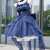 Summer French Fashionable Waist Wrapped Sparkling Tailed Dress Short Skirt Women
