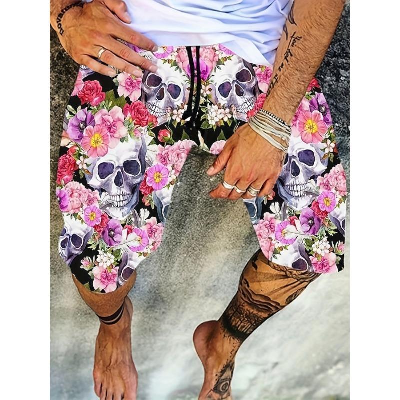 Men s beach shorts digital printed shorts casual M