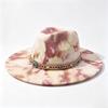 Tie-dye Western Cowboy Hat European, American and British Style Cowboy Hat Fashion Accessories Personalized Versatile Cowboy Hat New