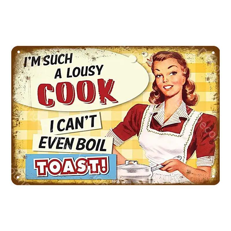 Wonder Bread Metal Signs Handmade Pies Vintage Poster Kitchen Decor Cafe Bar Shop Decorative Plate Food Cook Wall Sticker YI-154