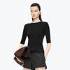 JNBY 2025 Autumn New Slim Fit Short Sleeve Knit Top