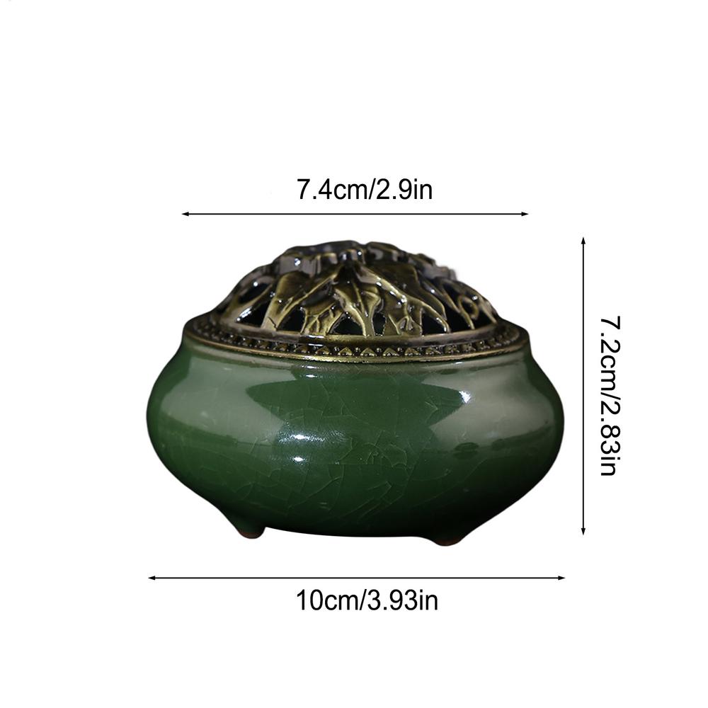 Incense Holders Ceramic Stick Incense Burner Holder Burning Meditation Disc Censer Zen Aesthetic Home Decor For Indoor Cones