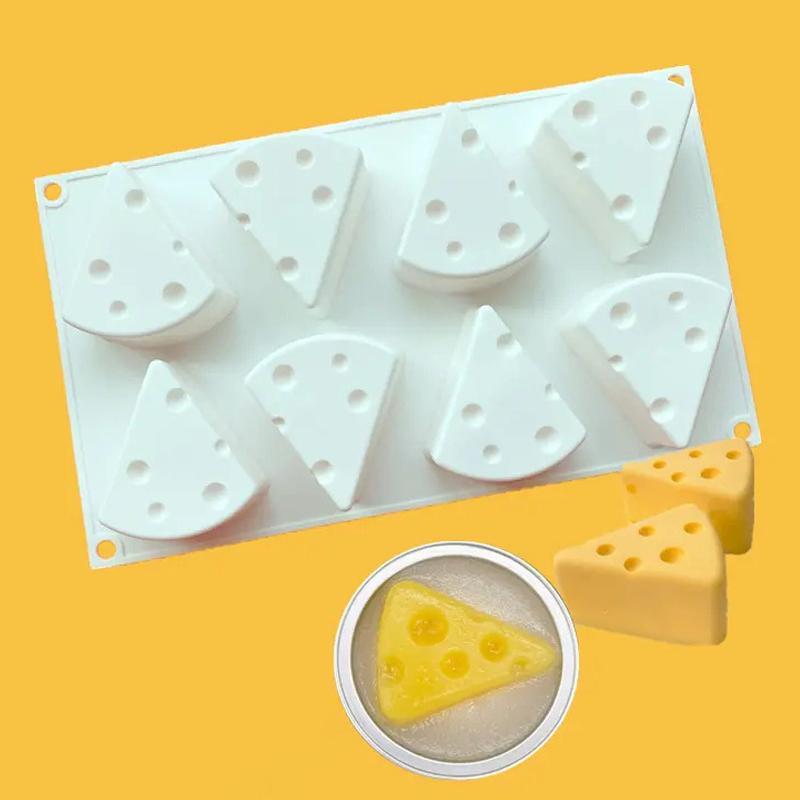 3D Käseform Silikonformen Mousse Kuchenform Antihaft Schokolade Fudge Silikon Backform Dessert Käsekuchen Backform