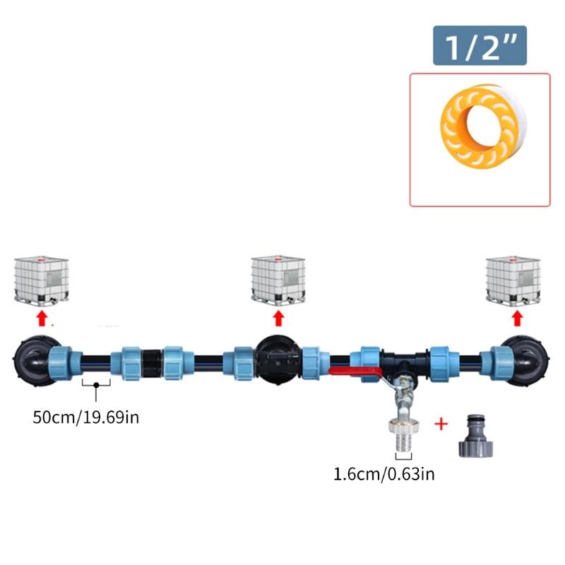 IBC Tank Vertical Stacking Connection set Weatherproof Design Outdoor Use weight  flows Systems for IBC Containers