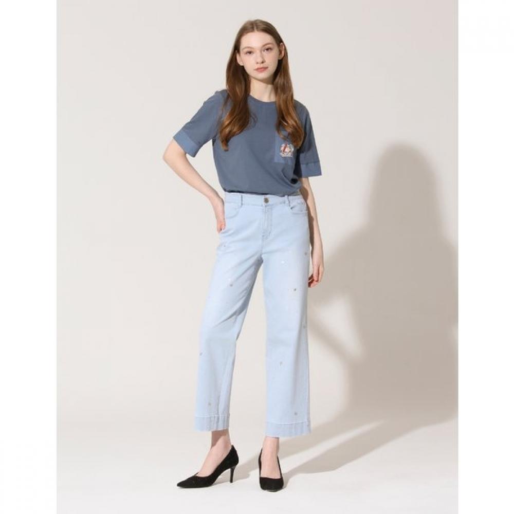 Son Jung Wan Butterfly Hotfix Denim Pants Zjl6262081