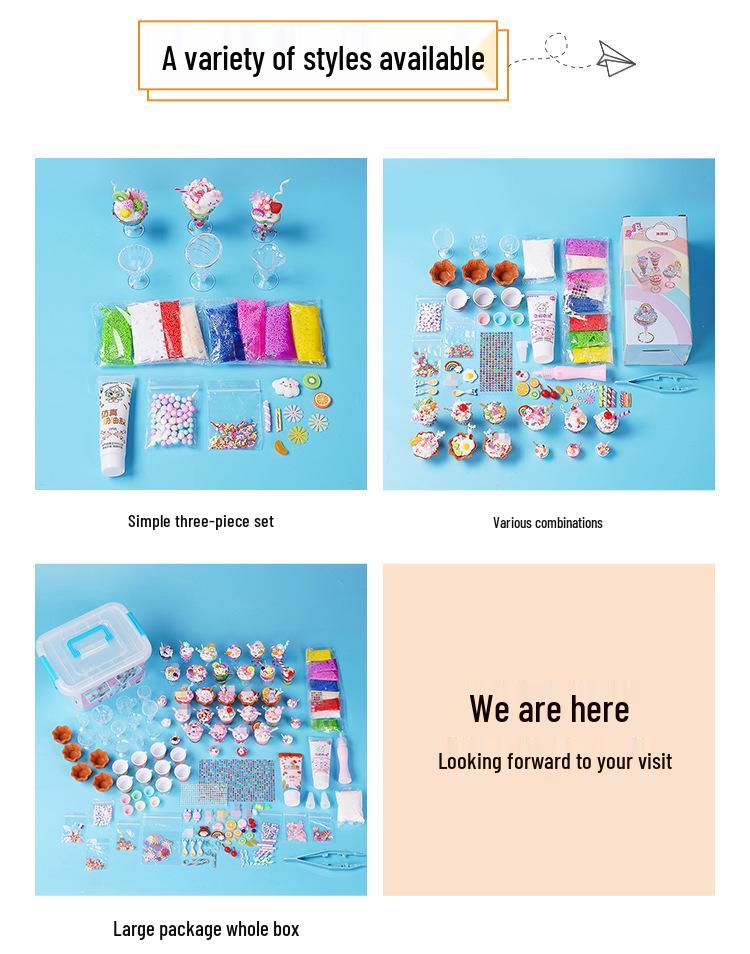 DIY Ice Cream Making Kit for Kids - Toy Food & Cake Simulation