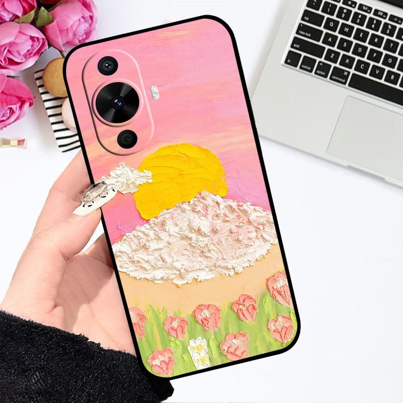 For Huawei Nova 12S Case Nova12S Cute Cartoon Cover Soft Silicone Phone Case For Huawei Nova 12S Bumper astronaut Painted Covers