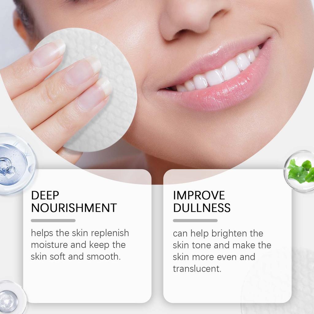 Peeling-Pads reduzieren Mattheit, gleichen den Hautton aus, verlangsamen die Hautalterung, spenden tiefenwirksam Feuchtigkeit, straffen und festigen die Haut, peelen. 20 ml