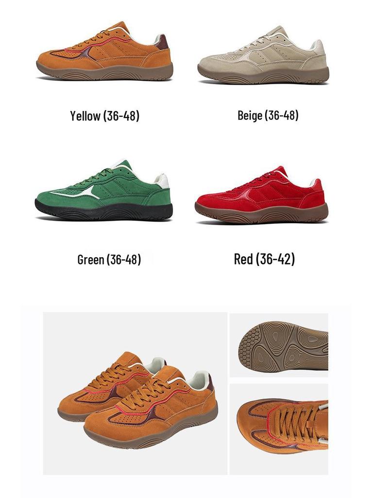 Men's Cross-Border Low-Top Lace-Up Autumn Wide Toe Casual Barefoot Flat Shoes, Plus Size Trendy Style